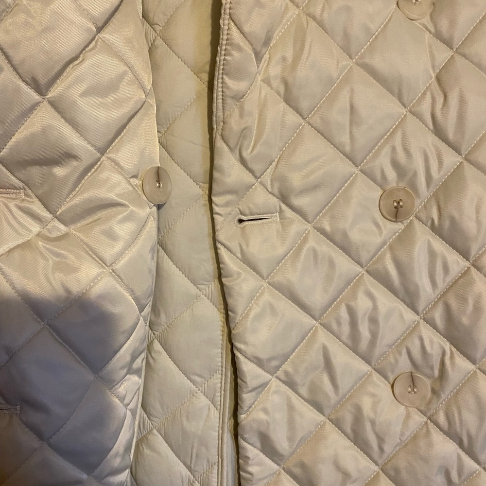 Rebecca Minkoff White Quilted Puffer Trench Coat - Picture 7 of 11